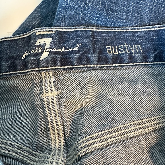 7 For All Mankind Austyn Classic Straight Distressed Men's Jeans Size 32 - Picture 7 of 9
